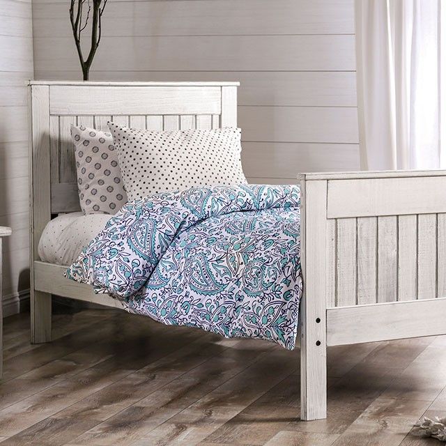 Rockwall Twin Bed AM7973WH-T-BED Rockwall Twin Bed AM7973WH-T-BED