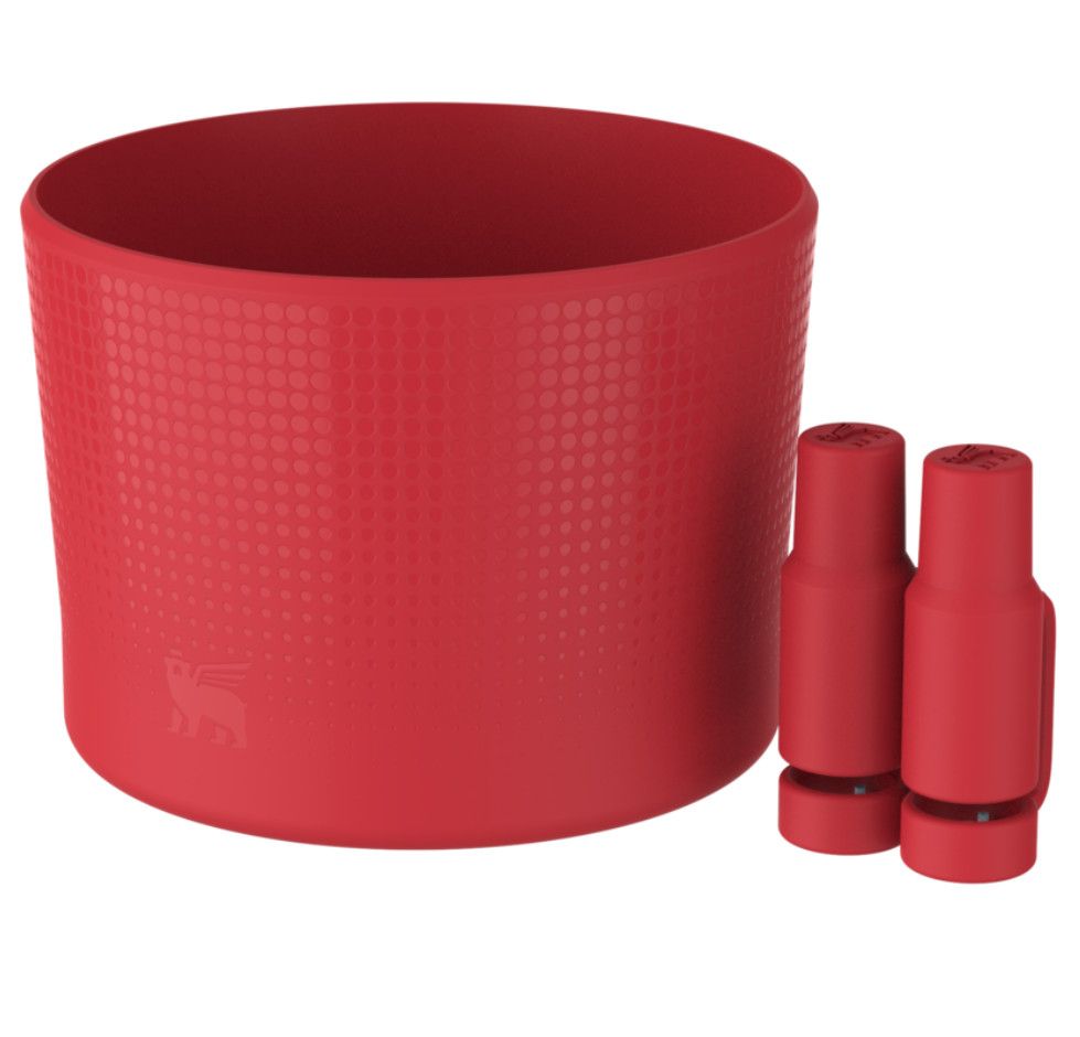 STANLEY The Quencher Tumbler Boot 30/20oz + Straw Cover, Color: CHILI RED