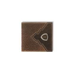 Ariat Large Bifold Overlay Ariat Shield Brown Rowdy A35622282