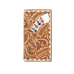 3D Rodeo Wallet Hand Painted Ace Cards Natural Color D250010448