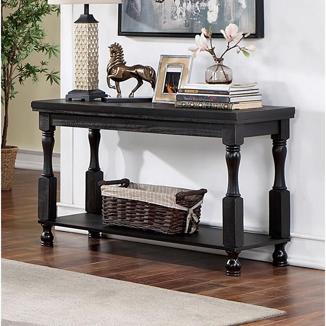 Calandra Sofa Table ( FOA4908BK-S)