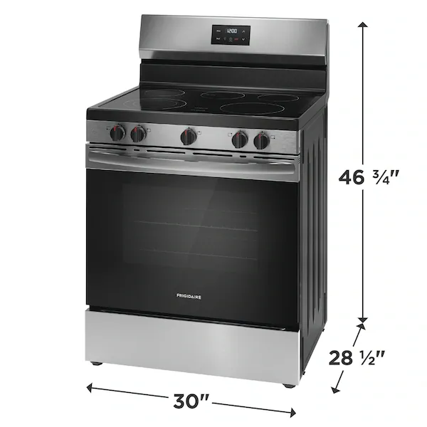 FRIGIDAIRE  30" SS 4-ELEMENT ELEC RANGE (FCRE3052BS)