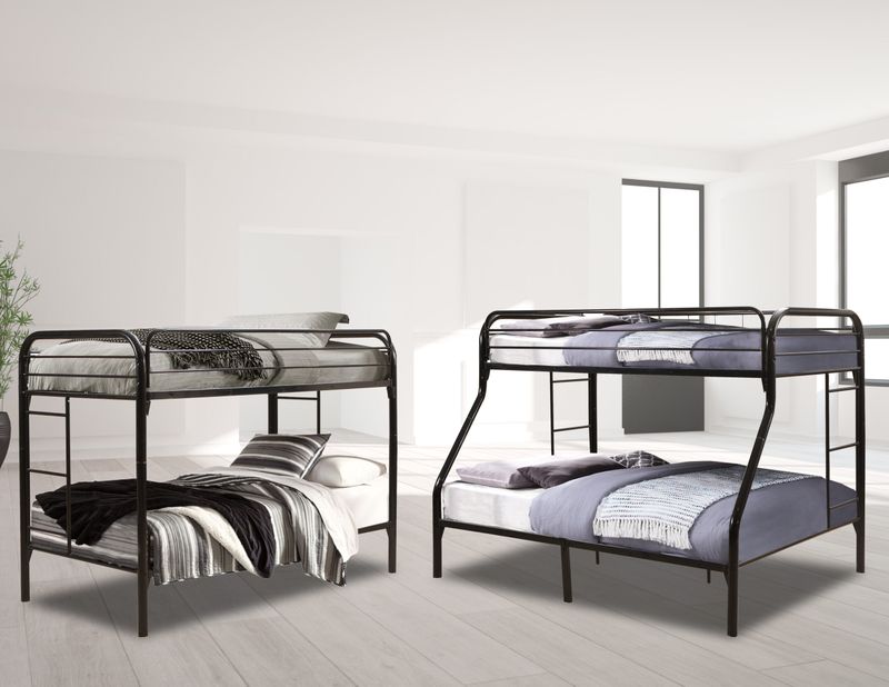Kith Twin/Twin Metal Bunkbed in Black 116-TT