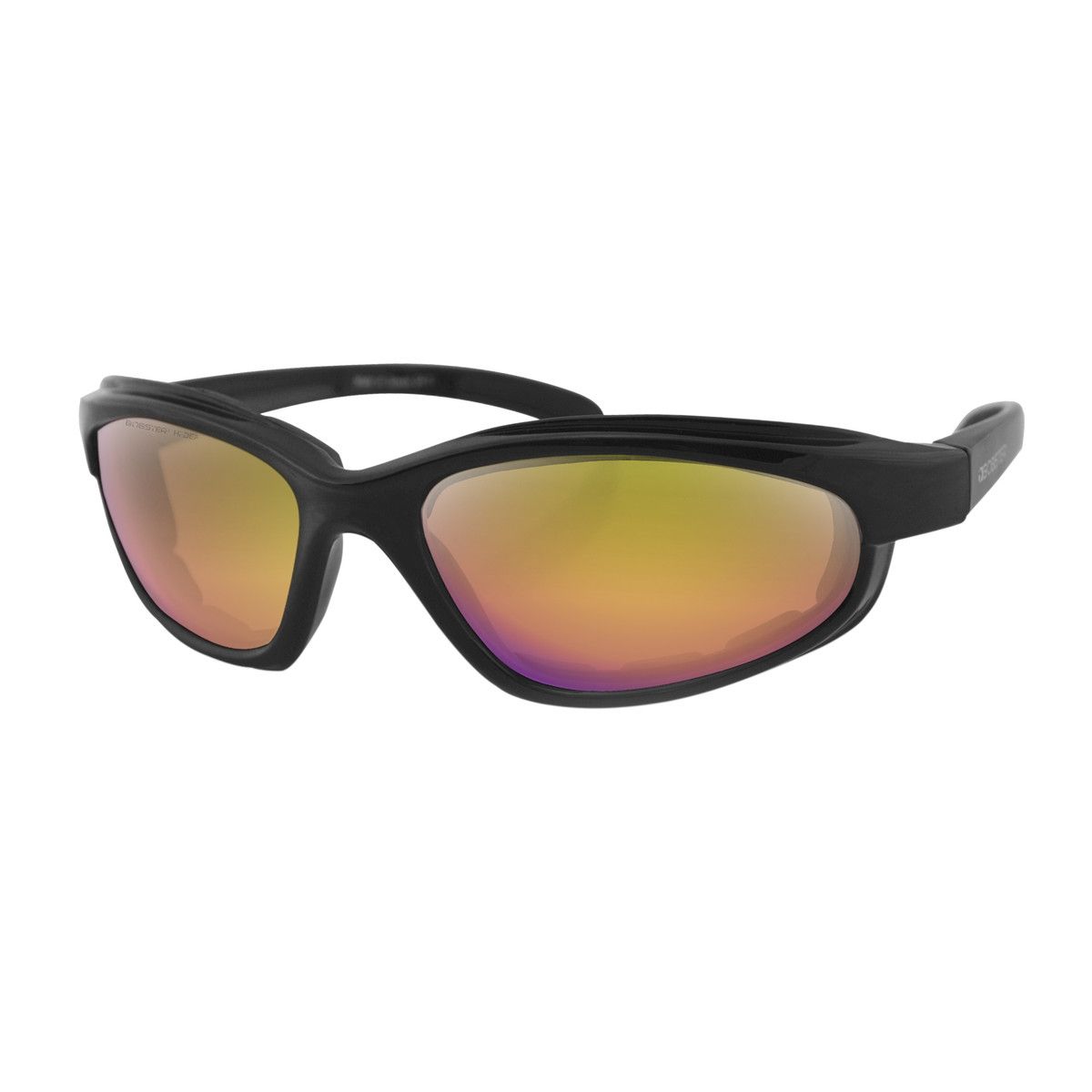 BOBSTER Fat Boy , Color: EFB002H Purple HD-Yellow Revo Lens W Matte Black Frame +