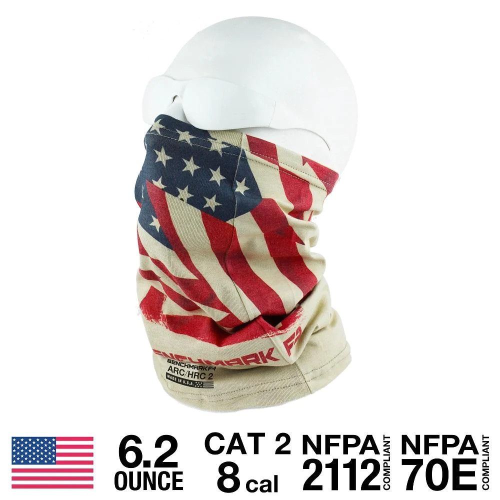 BENCHMARKFR FACE MUFFLER, Size: 3050FRB-AF Flag