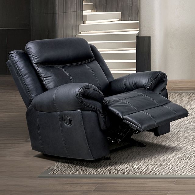 Agata Black Glider Recliner (NX6001BK-CH)