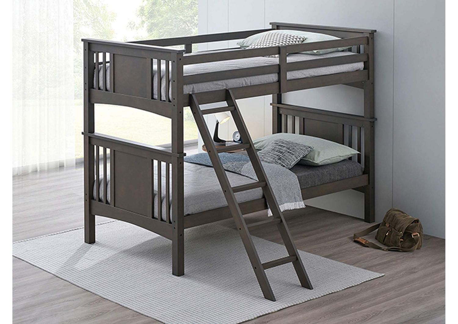 Spring Creek Twin/Twin Bunkbed (FM-BK602TT-GY-BED)