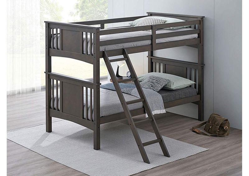 Spring Creek Twin/Twin Bunkbed (FM-BK602TT-GY-BED)