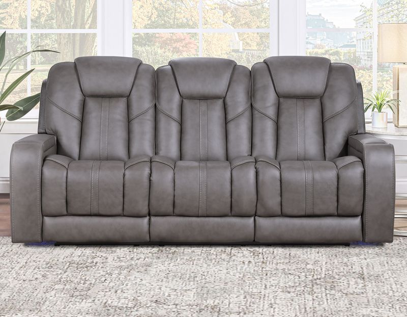 Daniel Triple Power Home Theater Leather Reclining Sofa DAE800S