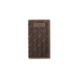 Ariat Rodeo Wallet Basket Weave Medium Brown