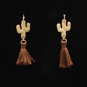Blazin Roxx Earrings Cactus Tassel