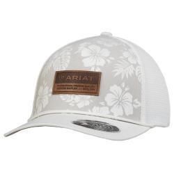 Ariat Ladies FlexFit 110 Snap Back Hawaiian Flowers White