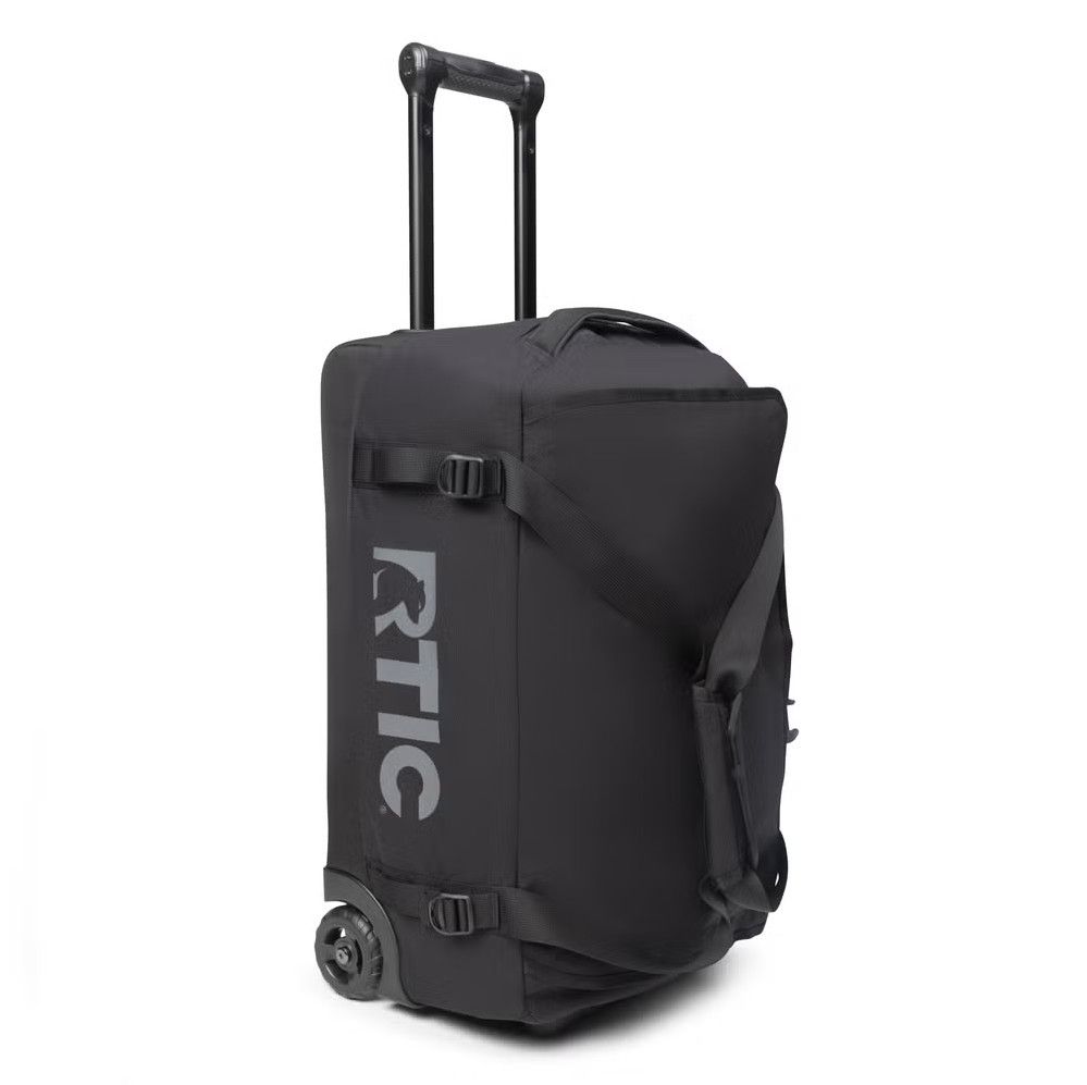RTIC MEDIUM ROAD TRIP ROLLING DUFFLE BAG RTIC MEDIUM ROAD TRIP ROLLING DUFFLE BAG, Color: BLACK