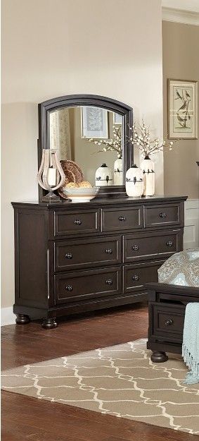 Begonia Dresser/Mirror (1718GY-5/6)