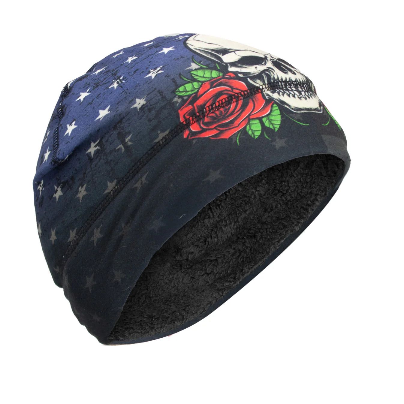 Zan Helmet Liner Sportflex Series High Pile Fleece Bone & Glory WHLH315