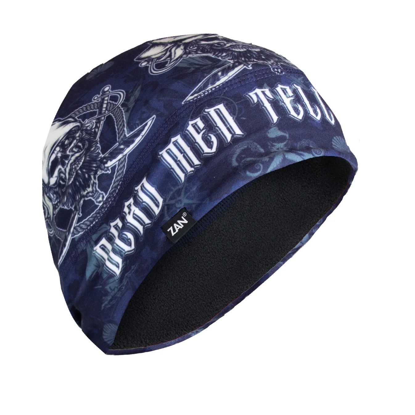 Zan Helmet Liner/Beanie Sportflex Series Fleece Lined Dead Man WHLF033