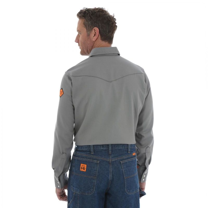 **WRANGLER FR WSTRN LT WGHT WRKSHRT CHARCOAL FR127CH