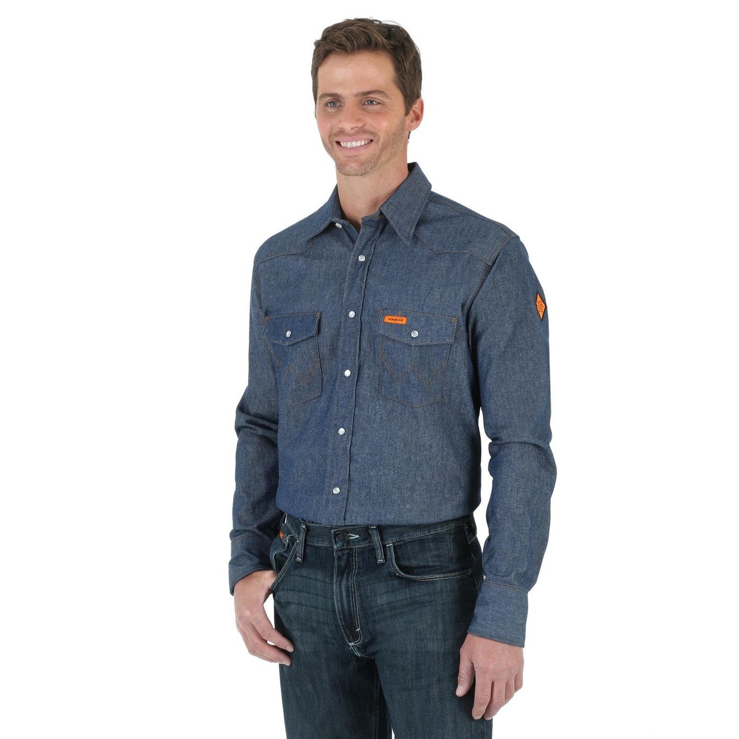 WRANGLER FR WSTRN WRKSHRT DENIM FR12127