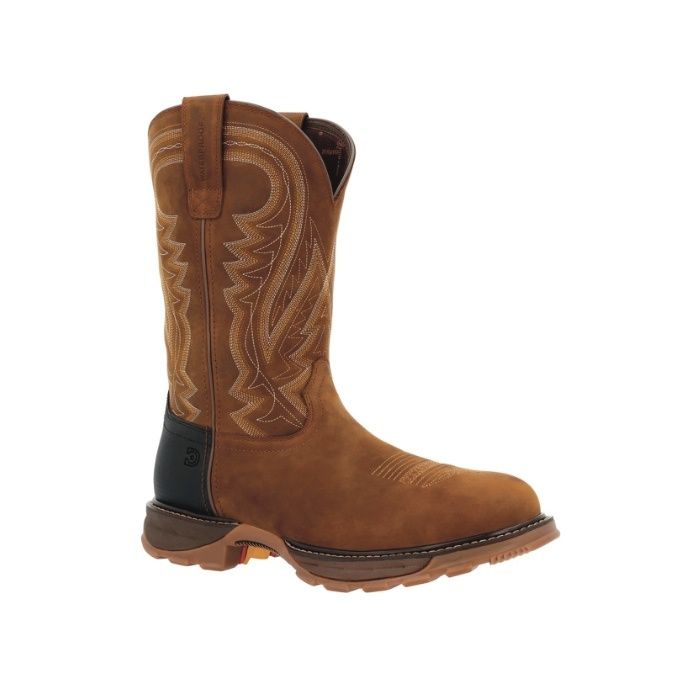 Durango® Men's 11" Waterproof Western Work Boots – Round Toe (Model DDB0403)