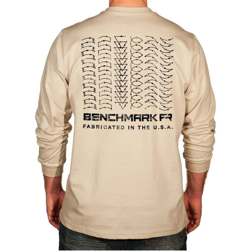 **Benchmark 3118FRB-Weld Fr Long Sleeve Weld Weave Beige