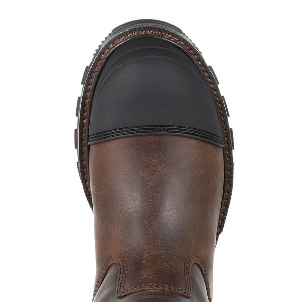 Durango® Maverick XP™ Men's Steel Toe Western Work Boots – Brown Gator Print & Black (Model DDB0456)