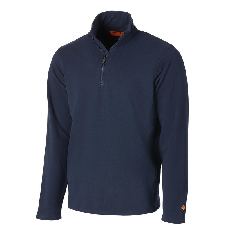 WRANGLER FR192NV 1/4 ZIP PULLOVER HOODIE - NAVY