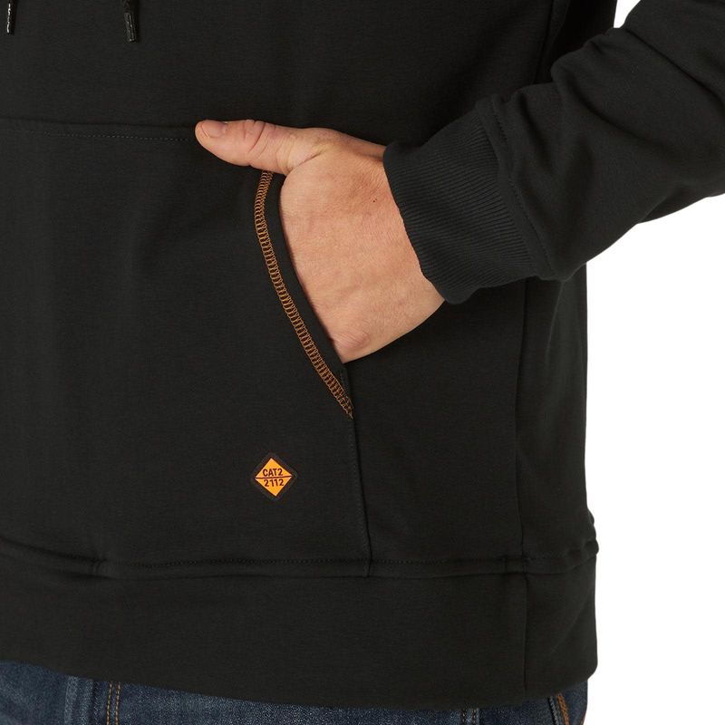 **Wrangler FR171BK  FR Hooded Sweatshirt Black