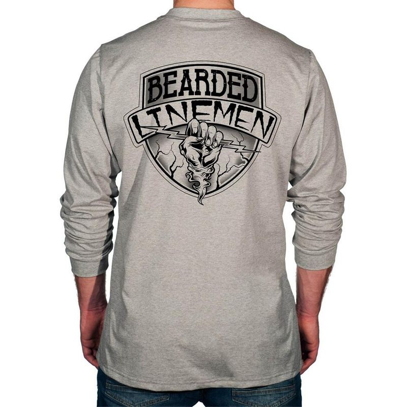 Benchmark FR Long Sleeve “Bearded Lineman” Shirt- 3118FR