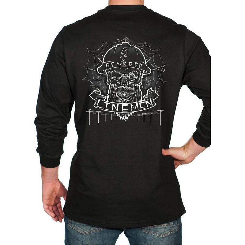 Benchmark FR Long Sleeve “Bearded Lineman” Shirt- 3118