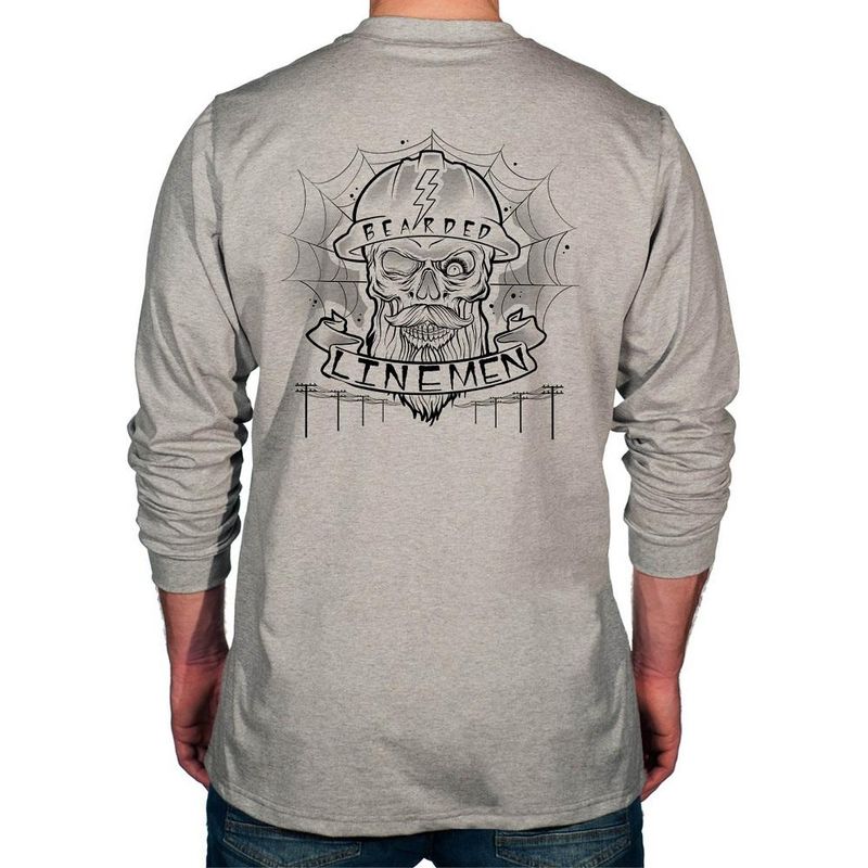 Benchmark FR Long Sleeve “Bearded Lineman Brotherhood” Shirt