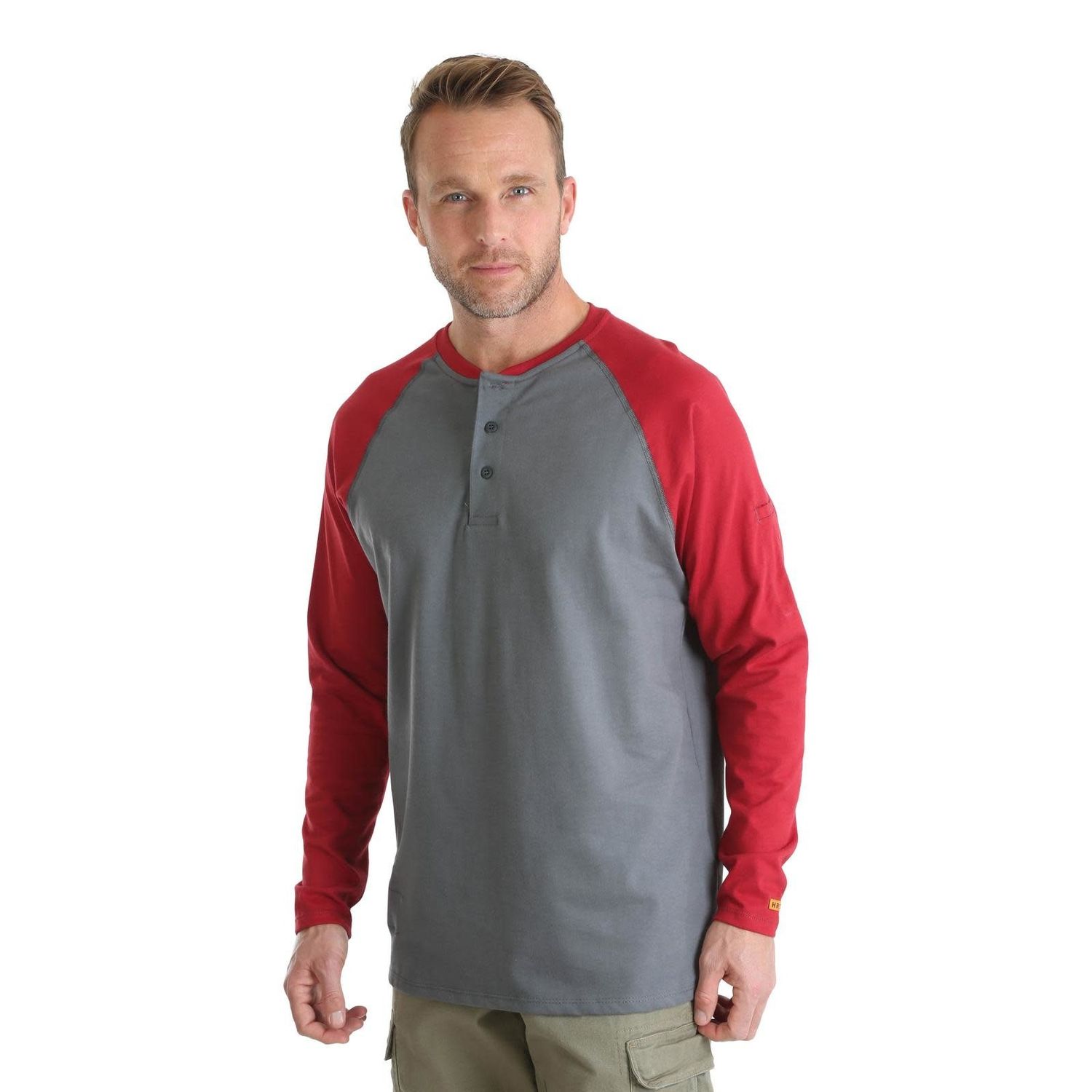 **Wrangler FR Baseball Henley FR161RD **Wrangler FR Baseball Henley FR161RD