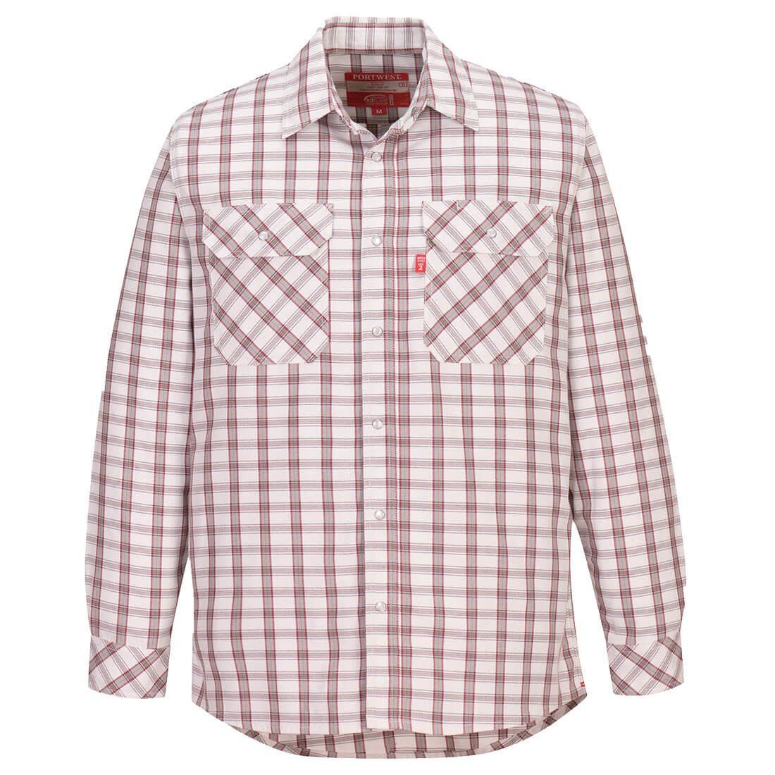 Portwest FR Bizflame 88/12 FR Plaid Shirt- UFR97 Portwest FR Bizflame 88/12 FR Plaid Shirt- UFR97