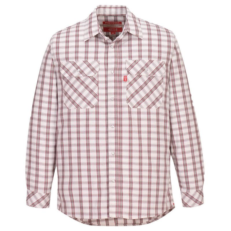 PORTWEST Bizflame 88/12 FR Plaid Shirt