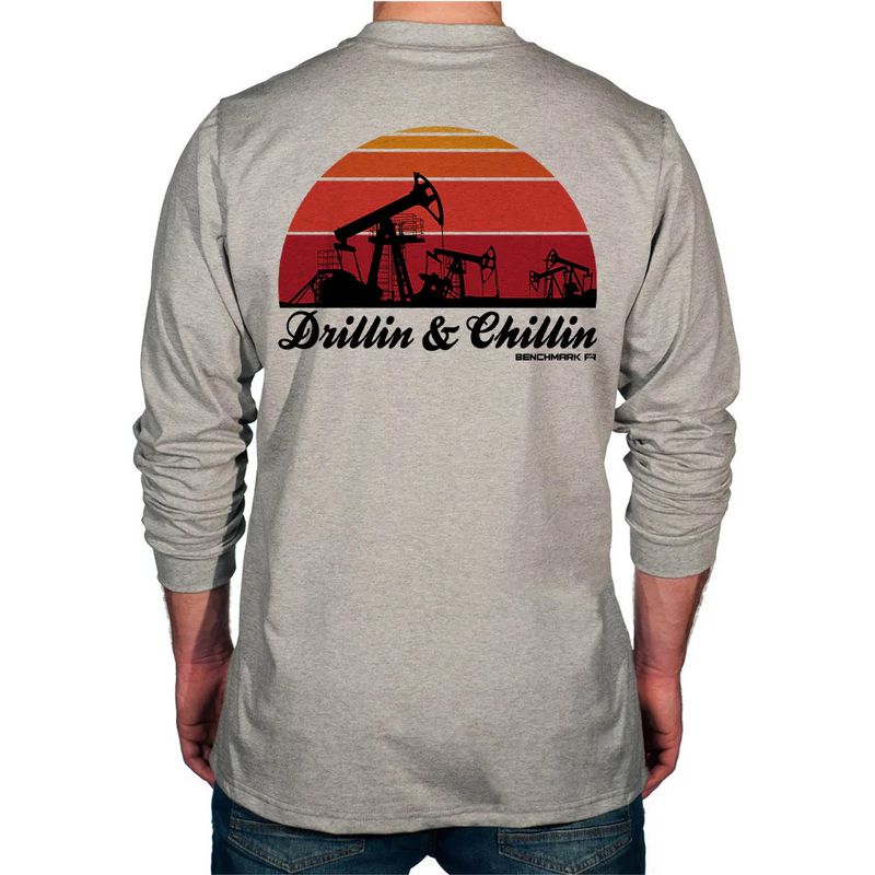 Benchmark FR “Drillin and Chillin” Graphic Shirt- 3118FR