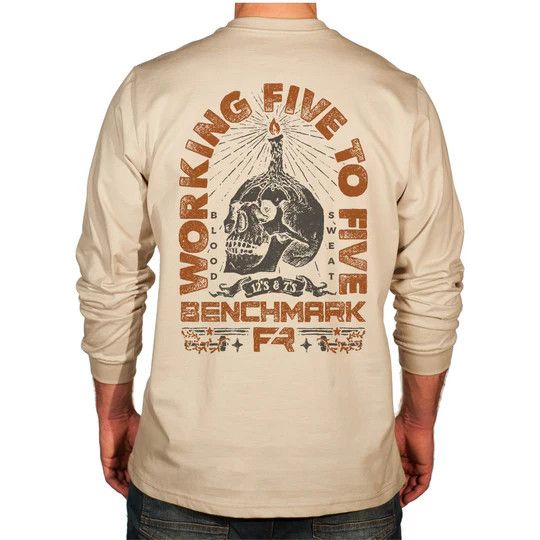 Benchmark FR Long Sleeve Shirt 100% FR Cotton- 3118FR Benchmark FR Long Sleeve Shirt 100% FR Cotton- 3118FR