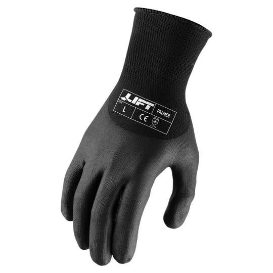 **LIFT PALMER MICROFOAM NITRILE 3/4 DIP BLACK GPH-19K