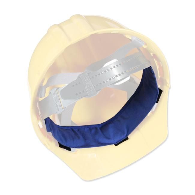 ERGODYNE Evaporative Cooling Hard Hat Liner 6716, Color: Solid Blue