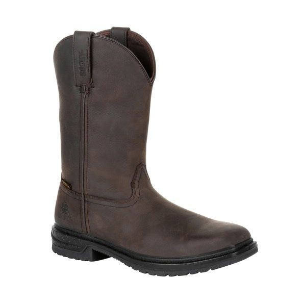 **ROCKY WORKSMART WATERPROOF WESTERN BOOT- RKW0276, Size: 7M