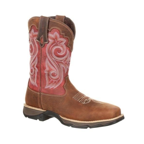 **Durango Women's Lady Rebel Waterproof Western Work Boots – Composite Toe (Model DRD0220)