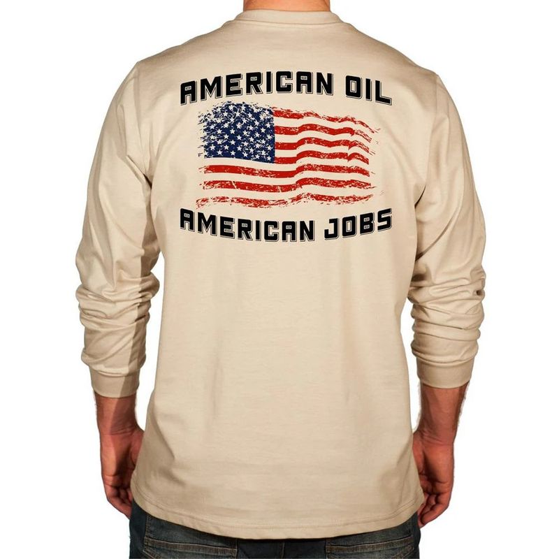 Benchmark FR Long Sleeve “American Oil – American Jobs” Shirt