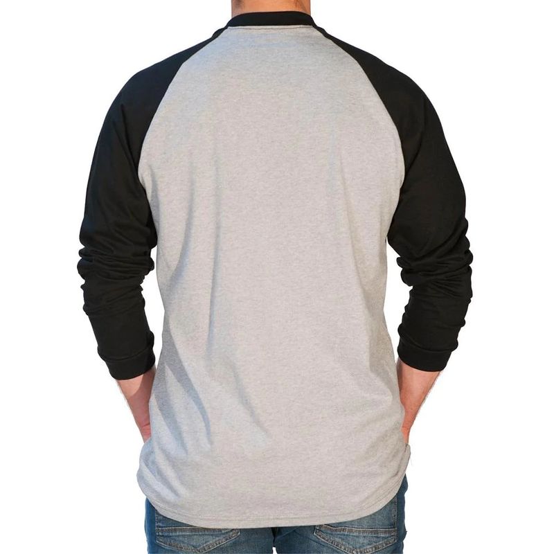 **Benchmark Fr L/S Raglan Pocket Black/Gray 3119FRBK