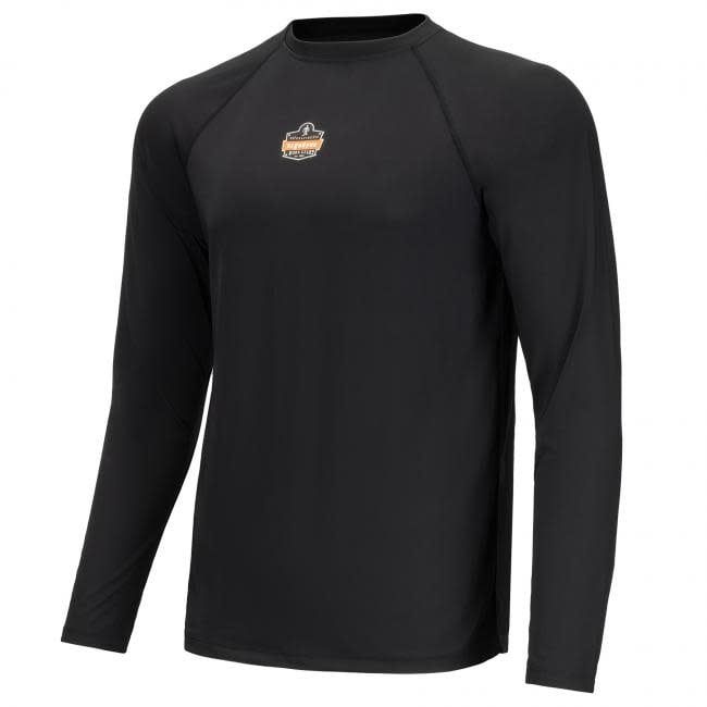 Ergodyne 6436 Black Long Sleeve Lightweight Base Ergodyne 6436 Black Long Sleeve Lightweight Base, Size: M