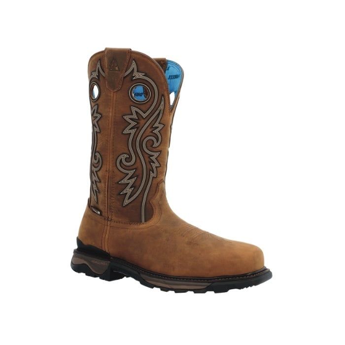 **ROCKY CARBON 6 WATERPROOF WESTERN BOOT- RKW0376, Size: 7M