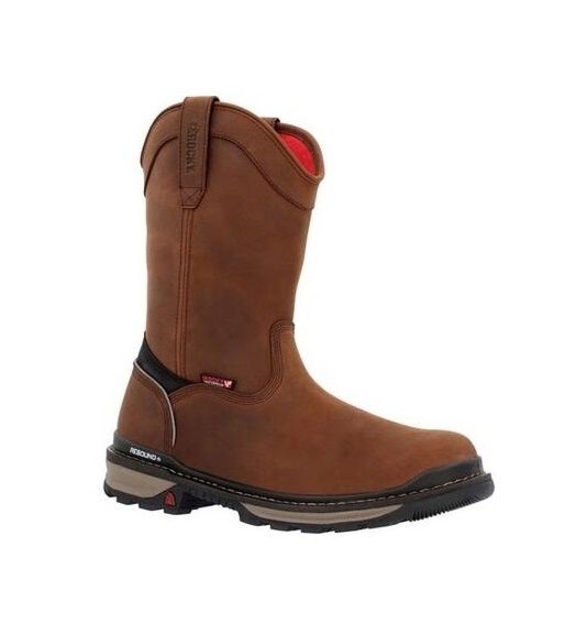 **ROCKY RAMS HORN WATERPROOF PULL ON WORK BOOT- RKK0443