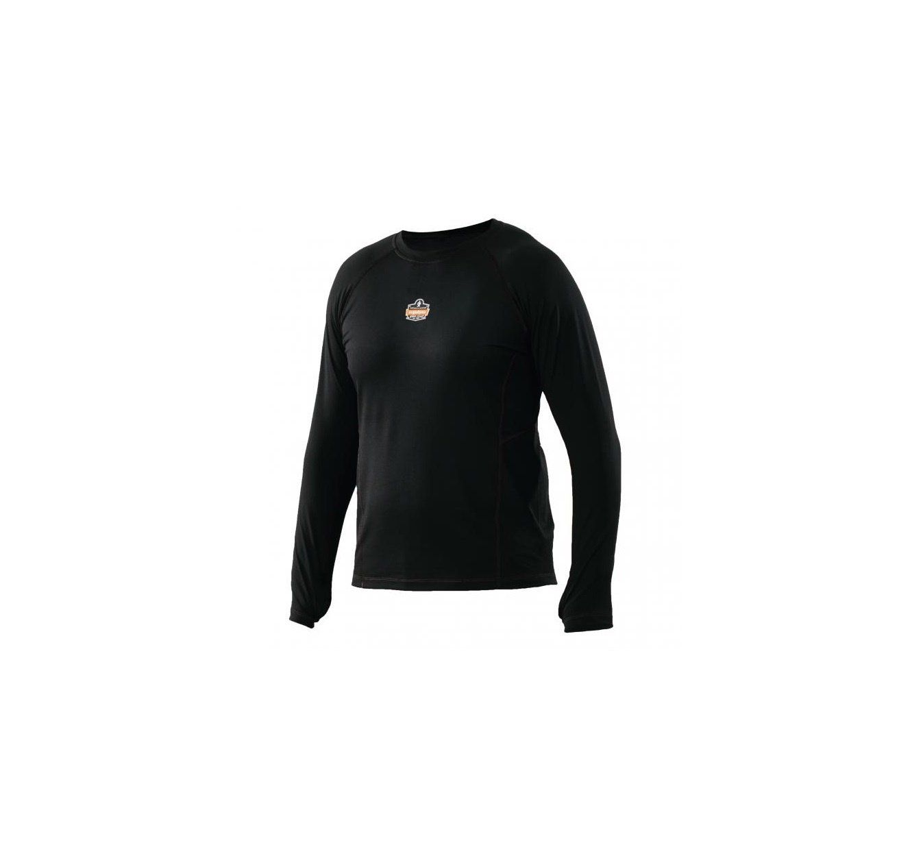 ERGODYNE Thermal Base Layer Long Sleeve Shirt 6435, Color: BLACK, Size: M