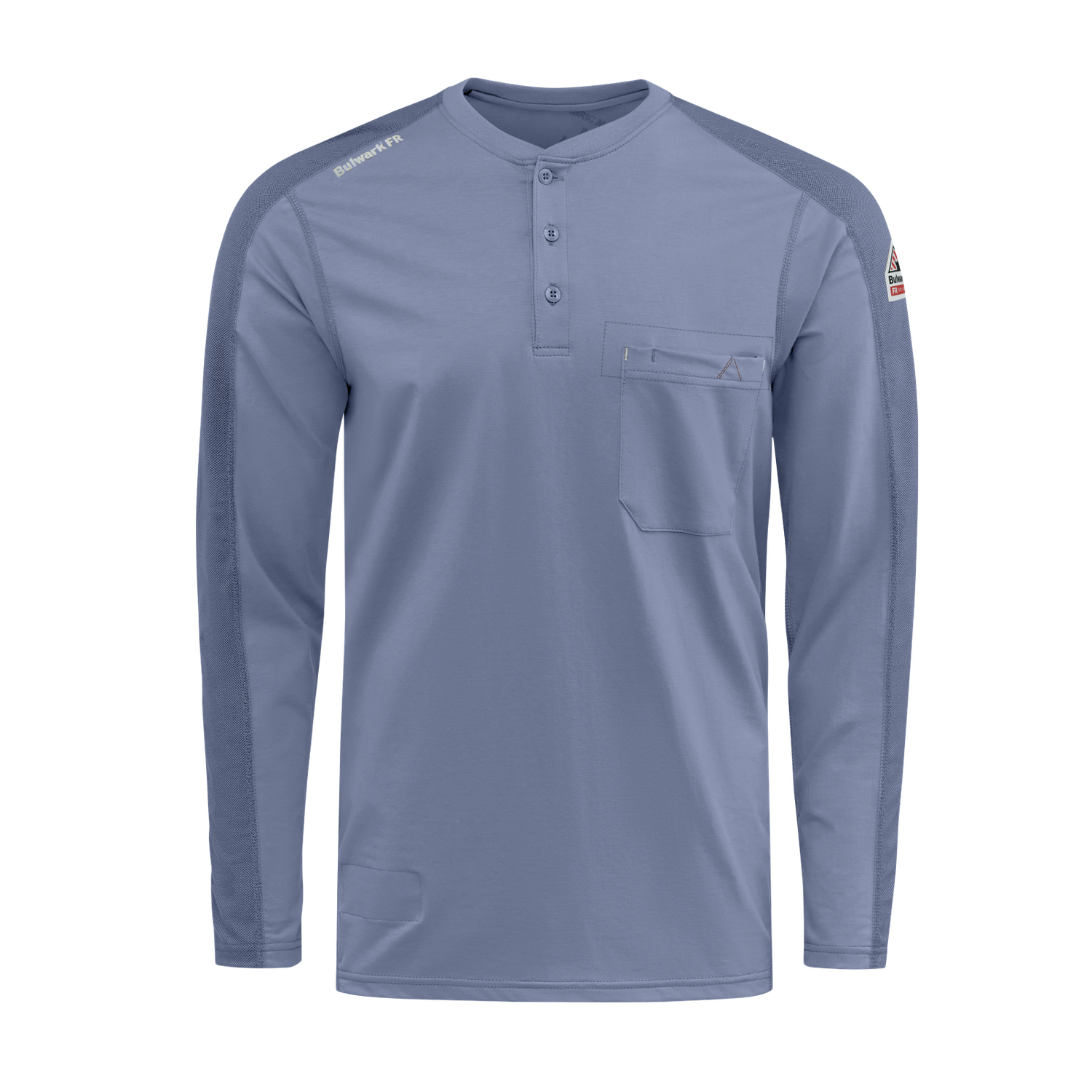 Bulwark® Men's Flex Knit FR Henley CAT 2- STL2 Bulwark® Men's Flex Knit FR Henley CAT 2- STL2
