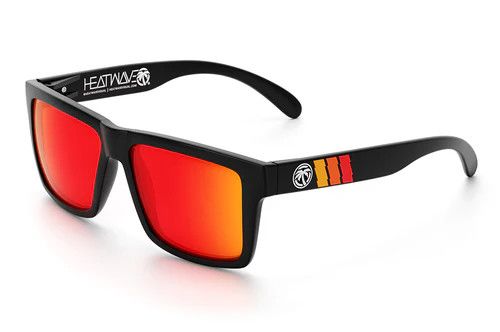 HEATWAVE Vise Sunglasses , Color: Black Frame / Sunblast Lens - Turbo Classic Arms