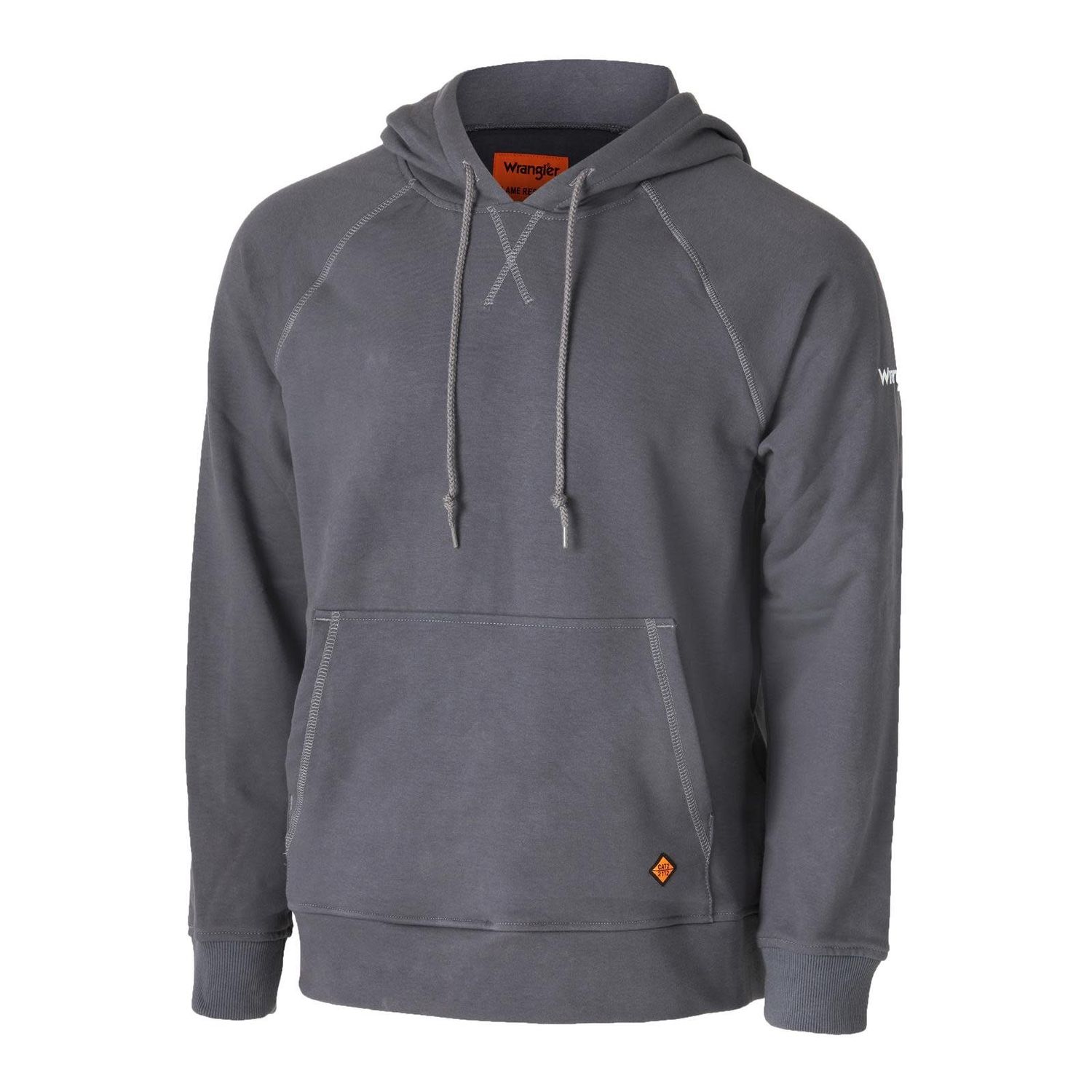 Wrangler FR 1/4 Zip Pullover Hoodie, Charcoal- FR171CH