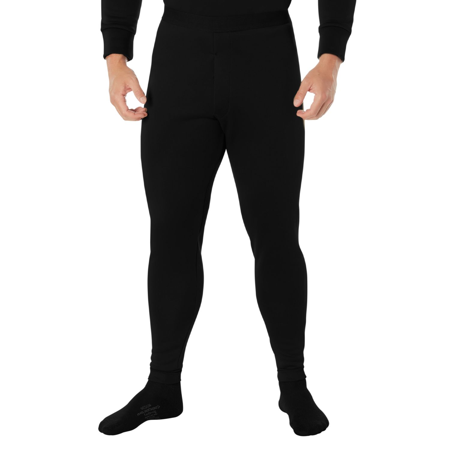 ROTHCO Polyester Thermal Bottoms ROTHCO Polyester Thermal Bottoms, Color: Black 6245, Size: S