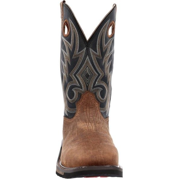 Durango® Men's 11" Western Work Boots – Brown, Square Toe (Model DDB0401)